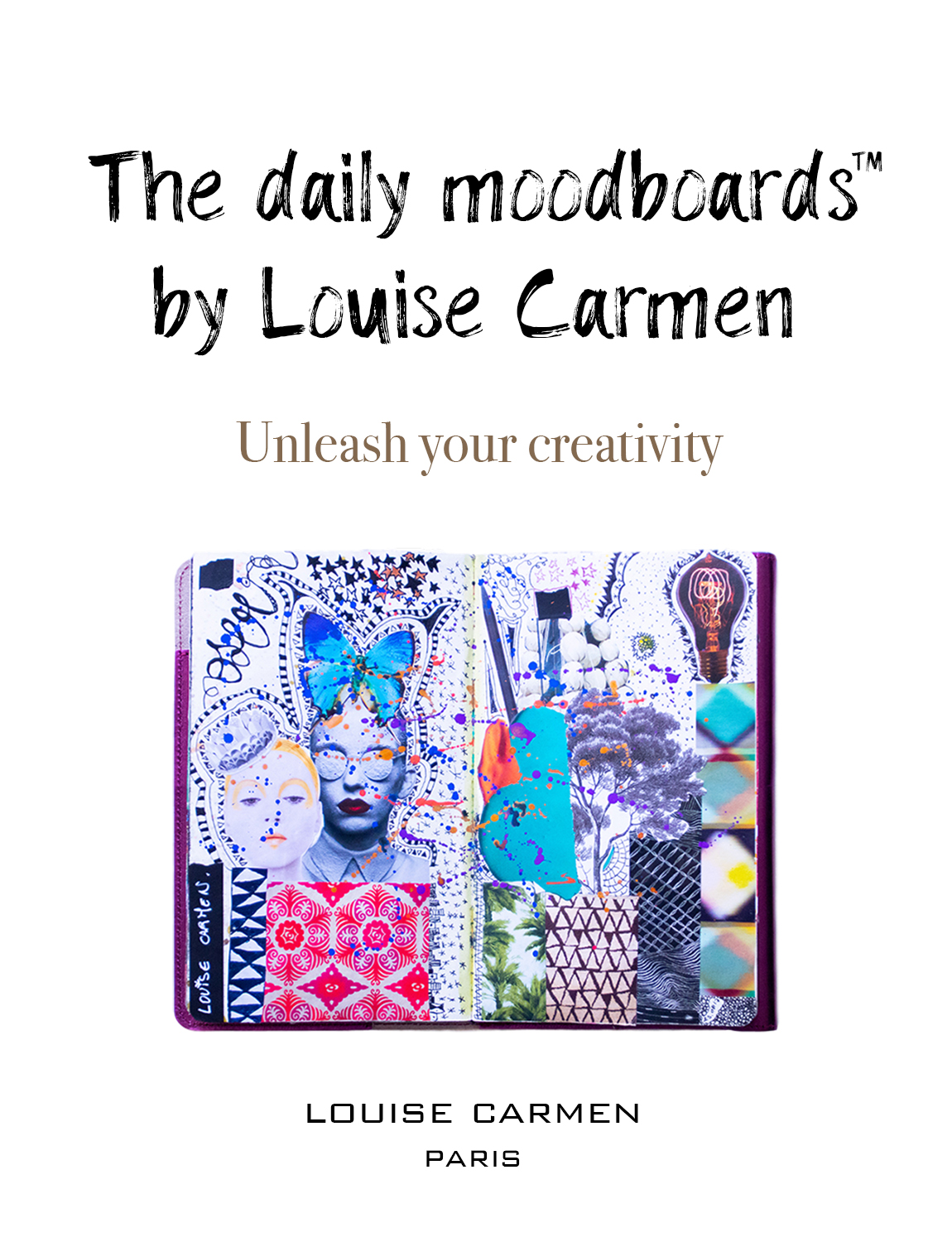 book cover the daily moodboards by Louise carmen
